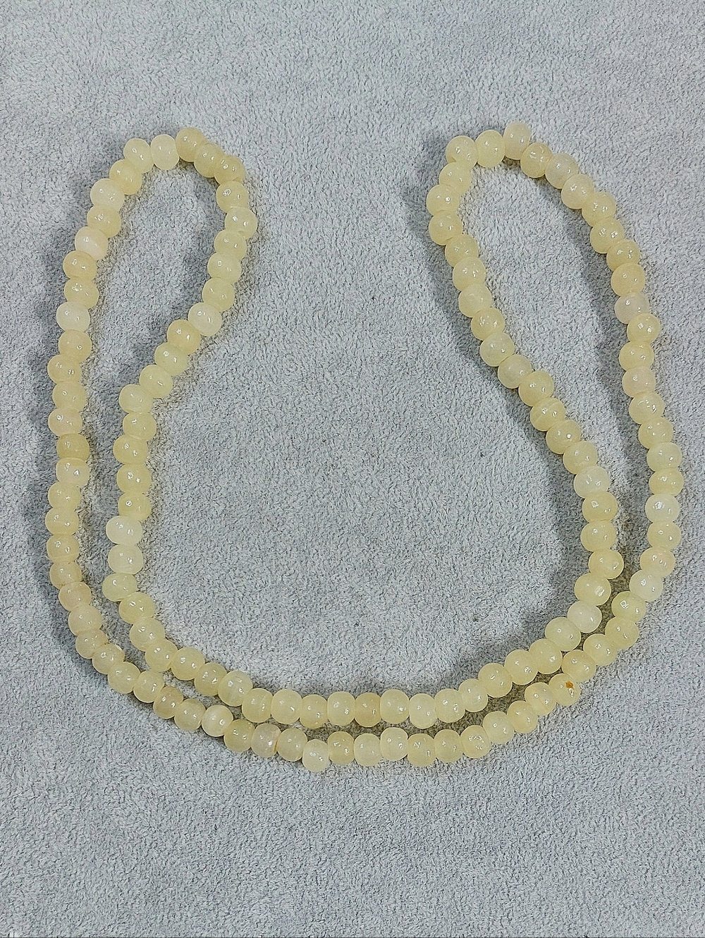 Vintage Yellow Agate Necklace Strand - Womens Jewelry
